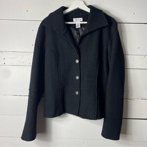 Vintage J.G Hook 100% Wool Jacket in Black Size 14